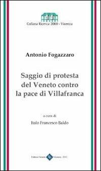 Saggio di protesta del Veneto contro la pace di Villafranca - Antonio Fogazzaro - copertina