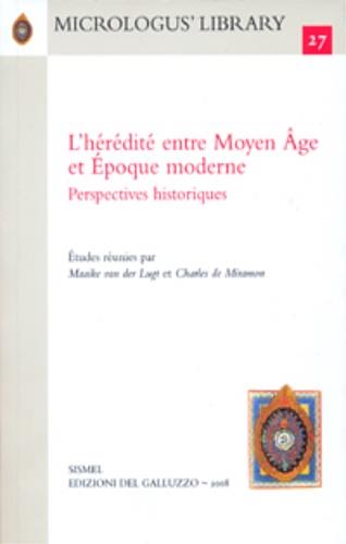 L' hérédité entre moyen age et époque moderne. Perspectives historiques - copertina