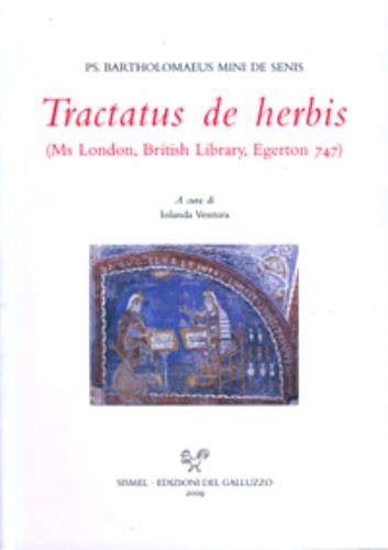 Tractatus de herbis (Ms London, British Library) - Bartholomaeus Mini De Senis - copertina