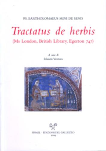 Tractatus de herbis (Ms London, British Library) - Bartholomaeus Mini De Senis - copertina
