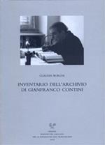 Inventario dell'archivio di Gianfranco Contini