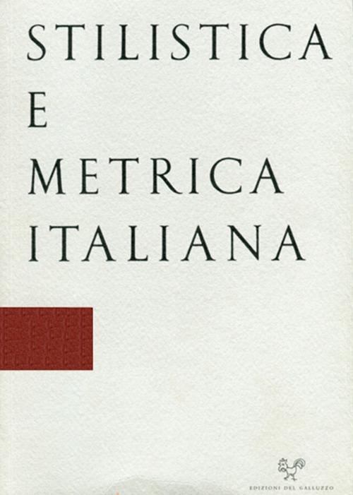 Stilistica e metrica italiana (2017). Vol. 17 - copertina