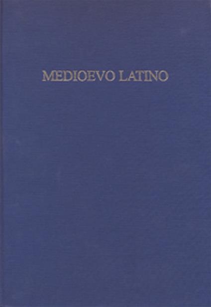 Medioevo latino. Bollettino bibliografico della cultura europea. Vol. 38 - copertina