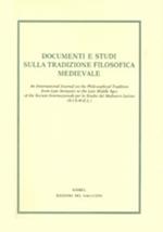 Documenti e studi sulla tradizione filosofica medievale (2017). Vol. 28