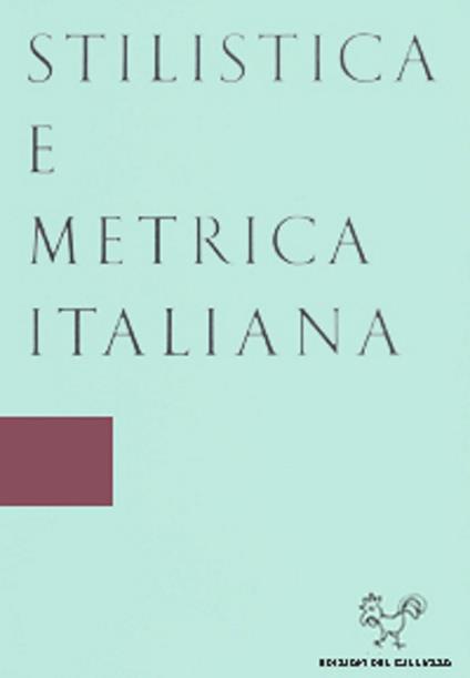 Stilistica e metrica italiana (2019). Vol. 19 - copertina