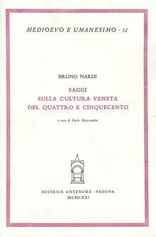 Saggi sulla cultura veneta del Quattro e Cinquecento