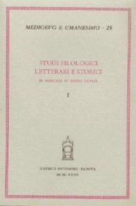 Studi filologici, letterari e storici in memoria di Guido Favati