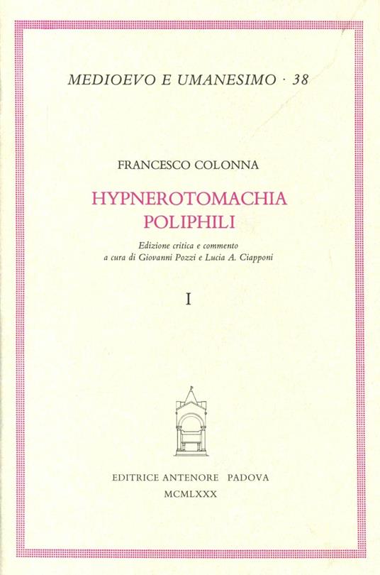 Hypnerotomachia Poliphili - Francesco Colonna - copertina