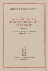 De nuptiis Philologiae et Mercurii. Liber 9 - Marziano Capella - copertina