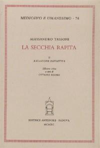 La secchia rapita. Vol. 2: Redazione definitiva - Alessandro Tassoni - copertina