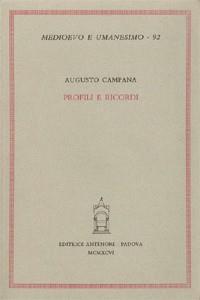 Profili e ricordi - Augusto Campana - copertina