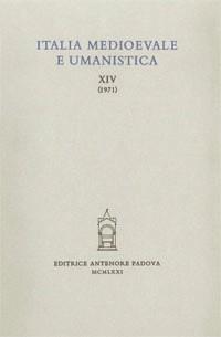 Italia medioevale e umanistica. Vol. 14 - copertina