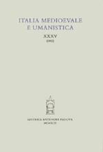 Italia medioevale e umanistica. Vol. 35