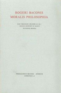 Moralis philosophia - Ruggero Bacone - copertina