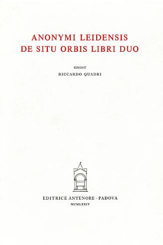 De situ orbis libri duo - Anonimo di Leida - copertina