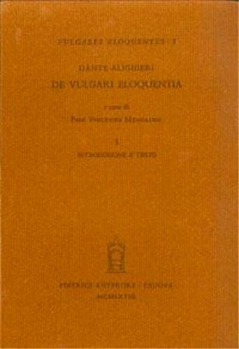 De vulgari eloquentia - Dante Alighieri - copertina