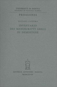 Inventario dei manoscritti greci di Demostene - Luciano Canfora - copertina