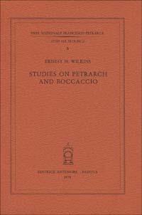 Studies on Petrarch and Boccaccio