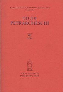 Studi petrarcheschi. Vol. 3 - copertina