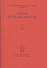 Studi petrarcheschi. Vol. 5