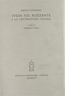 Studi sul Ruzzante e la letteratura pavana