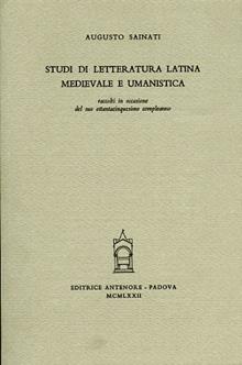 Studi di letteratura latina medievale e umanistica