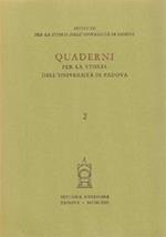 Quaderni per la storia dell'Università di Padova. Vol. 2