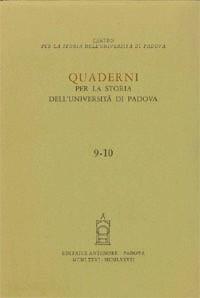 Quaderni per la storia dell'Università di Padova (9-10) - copertina