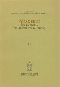 Quaderni per la storia dell'Università di Padova. Vol. 11 - copertina