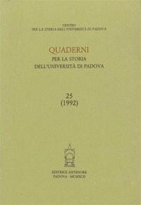 Quaderni per la storia dell'Università di Padova (24-25) - copertina