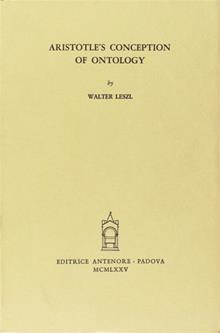 Aristotle's conception of ontology