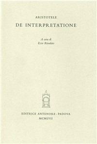 De interpretatione - Aristotele - copertina