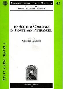 Lo statuto comunale di Monte San Pietrangeli