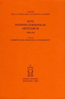 Acta nationis Germanicae artistarum (1694-1769)