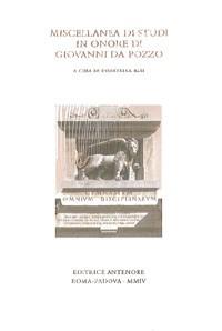 Miscellanea di studi in onore di Giovanni da Pozzo - copertina