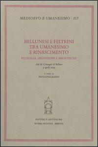 Bellunesi e feltrini tra umanesimo e rinascimento - copertina