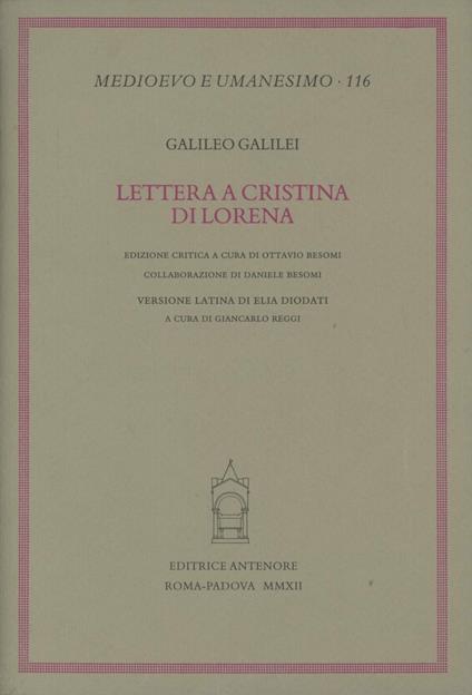 Lettere a Cristina di Lorena - Galileo Galilei - copertina