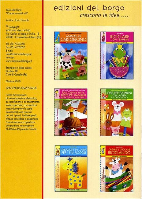 Creare animali utili. Con cartamodello - Ilaria Comolo - 2