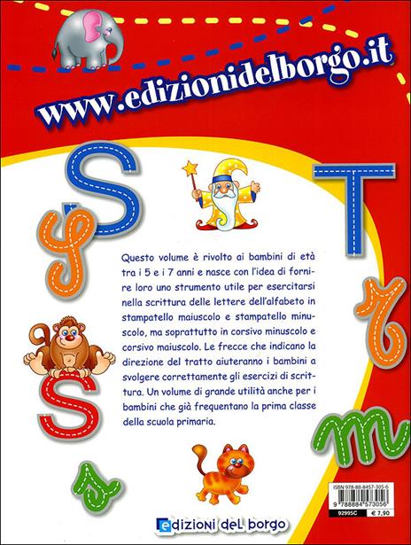 Imparo a scrivere le lettere dell'alfabeto in stampatello e in corsivo. Ediz. illustrata - Roberta Fanti - 6