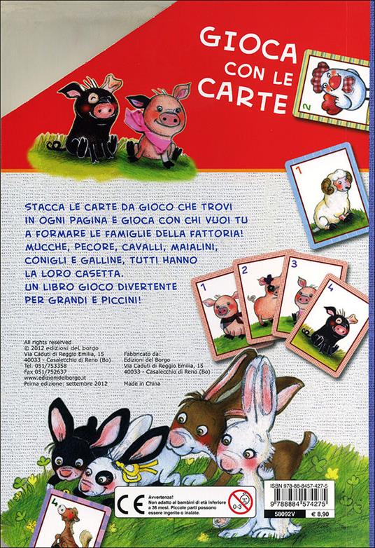 Casa casetta. Gioca con le carte a ricomporre le famiglie della fattoria. Ediz. illustrata - Maria Gianola - 2