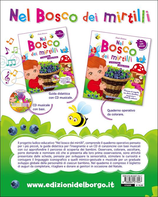 Nel bosco dei mirtilli. La tenera fiaba di Bimbo Piccino. Guida didattica per l'insegnante del nido. Con CD-Audio - Paola Fontana - copertina