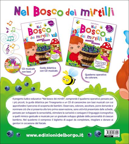 Nel bosco dei mirtilli. La tenera fiaba di Bimbo Piccino. Quaderno operativo per i più picoli - Paola Fontana - copertina