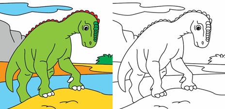 Colora i dinosauri con i pennarelli magici. Con 4 pennarelli magici - Deborah Forni - 4