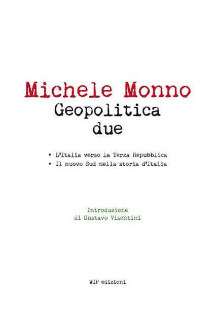 Geopolitica due - Michele Monno - copertina