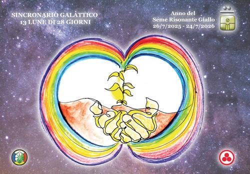 Sincronario galattico. 13 lune di 28 giorni. Anno del seme risonante giallo. 26/07/2025-24/07/2026 - Pan Italia - copertina