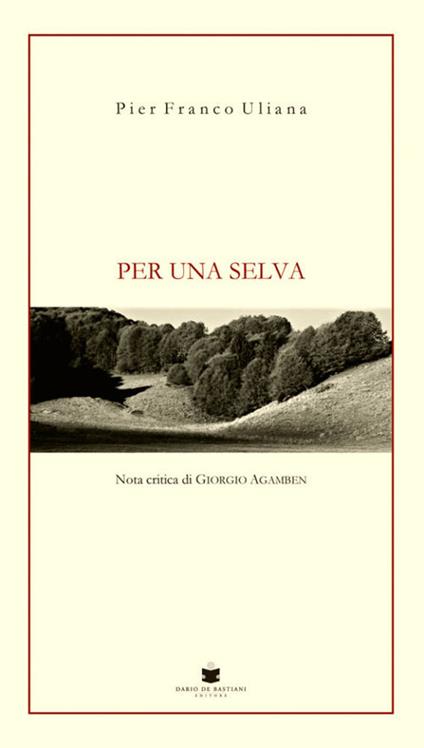 Per una selva - Pier Franco Uliana - copertina