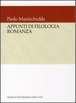 Appunti di filologia romanza