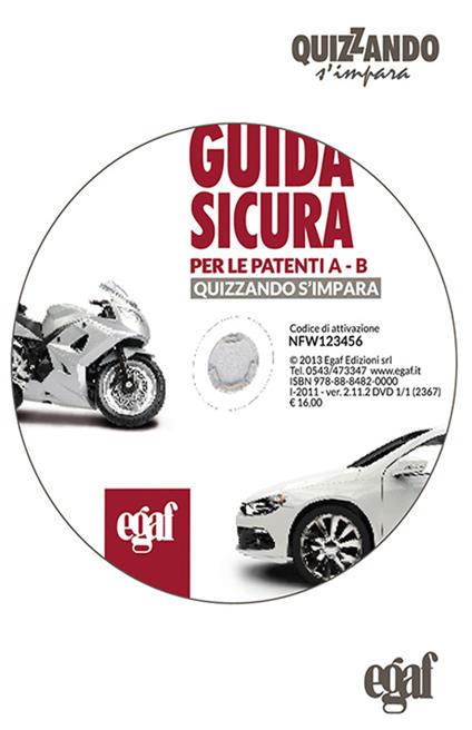 Guida sicura per la patente A-B. DVD-ROM - copertina