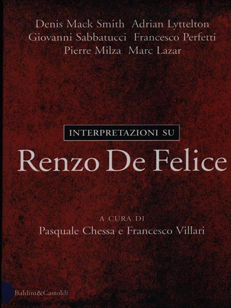 Interpretazioni su Renzo De Felice - copertina