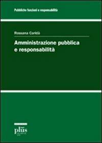 Amministrazione pubblica e responsabilità - Rossana Caridà - copertina